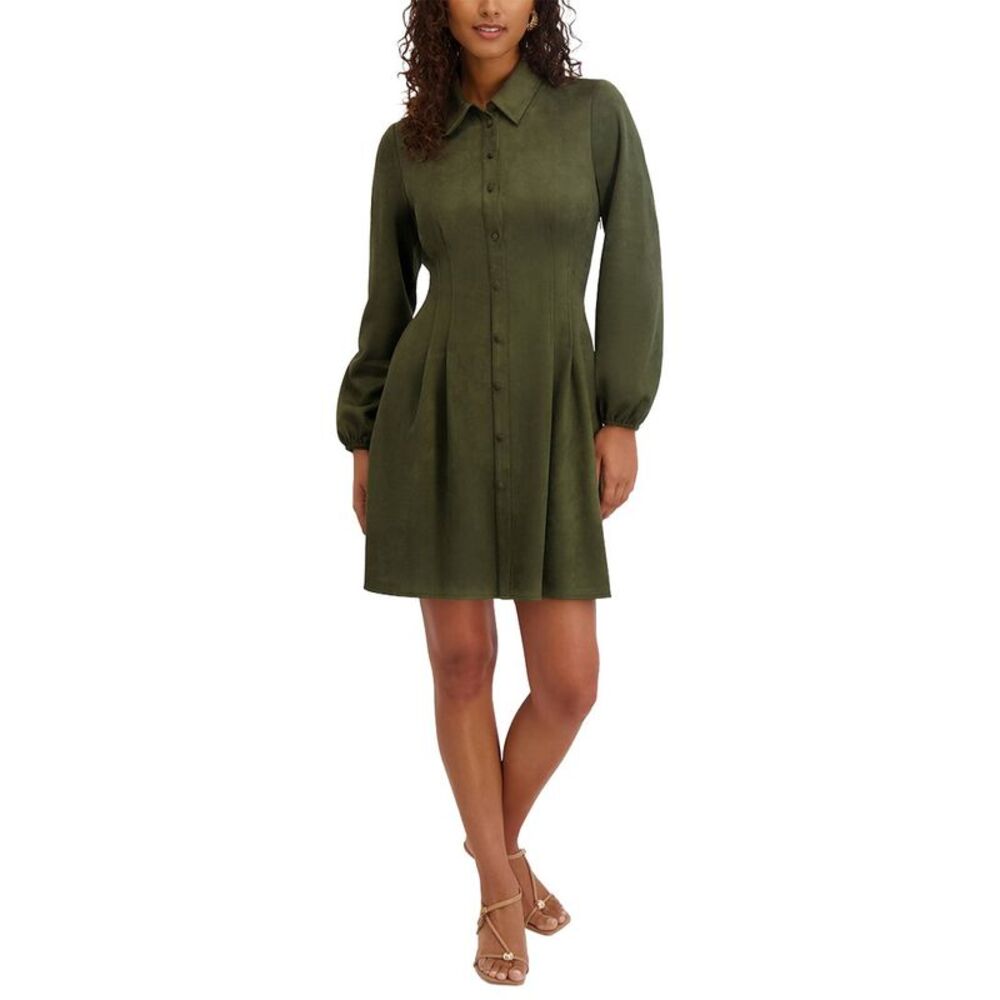 Kensie Womens Shirt Dress